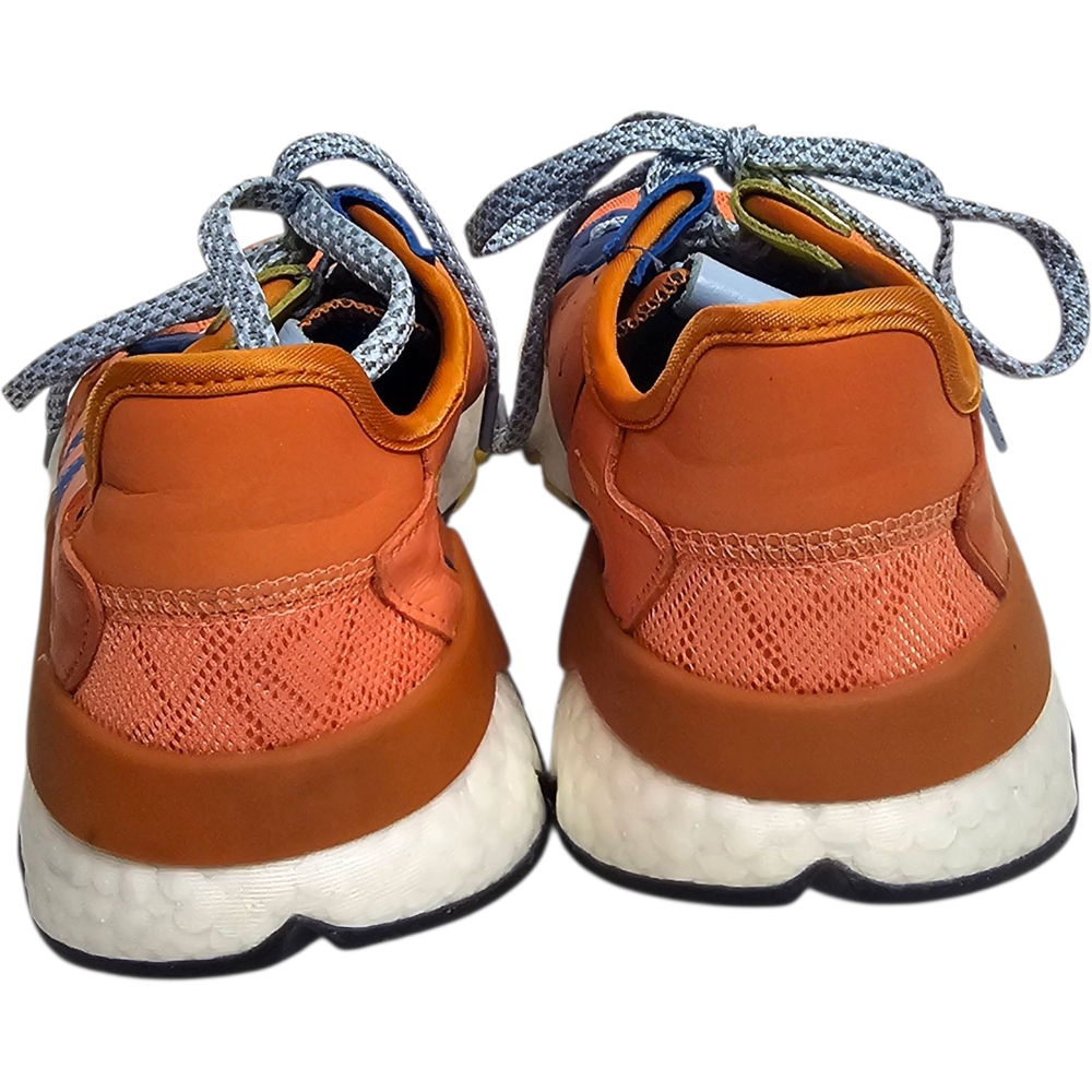 Adidas X Ninja Orange Blue Nite Jogger Time In Mesh Leather Sneakers Size 6.5 - Picture 7 of 12